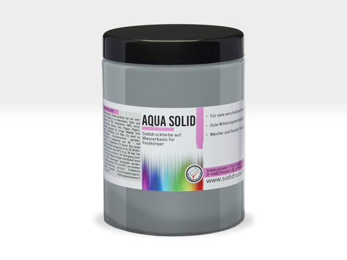Aqua-Solid-Siebdruckfarbe-Mausgrau