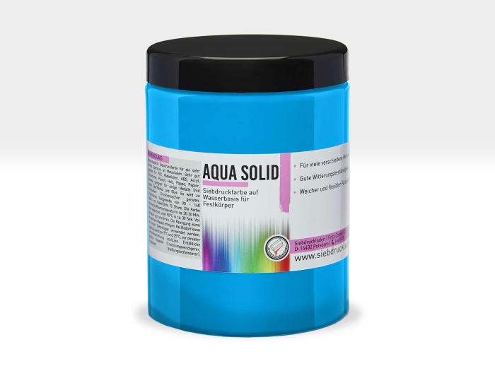 Aqua-Solid-Siebdruckfarbe-Himmelblau