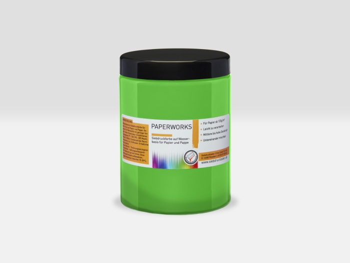 Paperworks-Papiersiebdruckfarbe-Apfelgrün