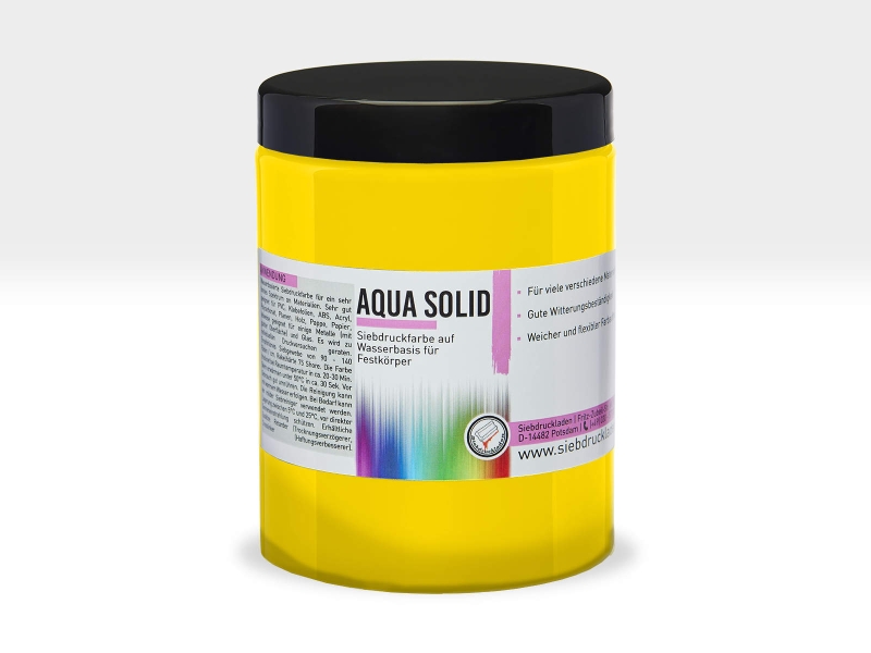Aqua-Solid-Siebdruckfarbe-Zitronengelb