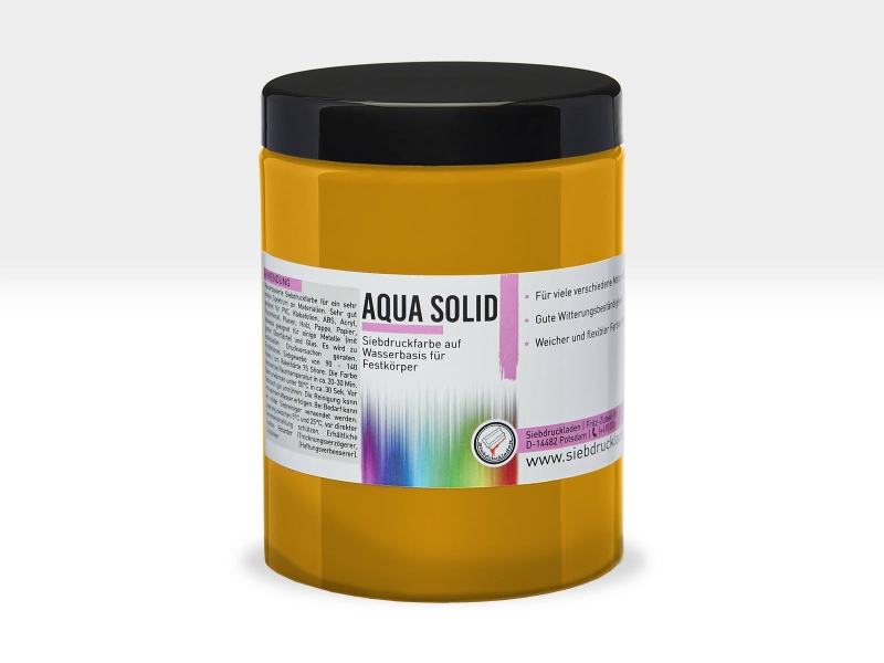 Aqua-Solid-Siebdruckfarbe-Senfgelb