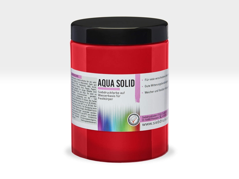 Aqua-Solid-Siebdruckfarbe-Rot