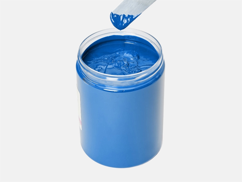 Aqua-Solid-Siebdruckfarbe-Signalblau