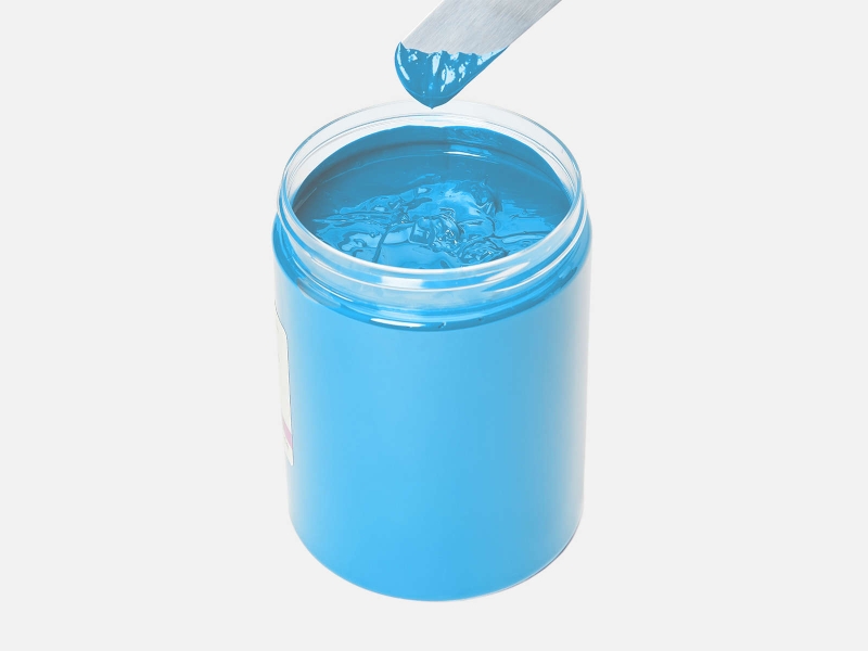 Aqua-Solid-Siebdruckfarbe-Himmelblau