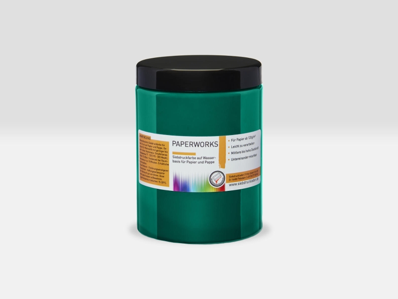 Paperworks-Papiersiebdruckfarbe-Waldgrün